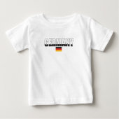 Deutschland-Flaggen-Säuglings-T - Shirt (Vorderseite)