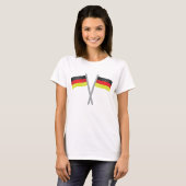 Deutschland Flaggen T - Shirt (Vorne ganz)