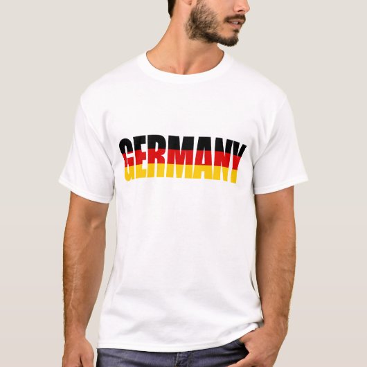 DEUTSCHLAND-Flaggen-T - Shirt (Vorderseite)