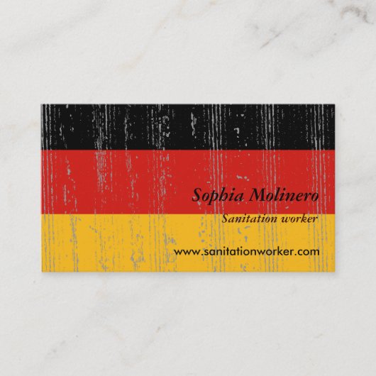 Deutschland-Flaggen-Visitenkarte Visitenkarte (Vorderseite)
