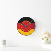 Deutschland-Flaggen-Wanduhr Runde Wanduhr (Zuhause)