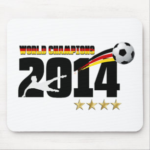 Deutschland-Flaggen-Weltmeister-Fußball 2014 Mousepad