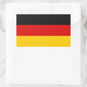 Deutschland Flaggenaufkleber Rechteckiger Aufkleber (Tasche)
