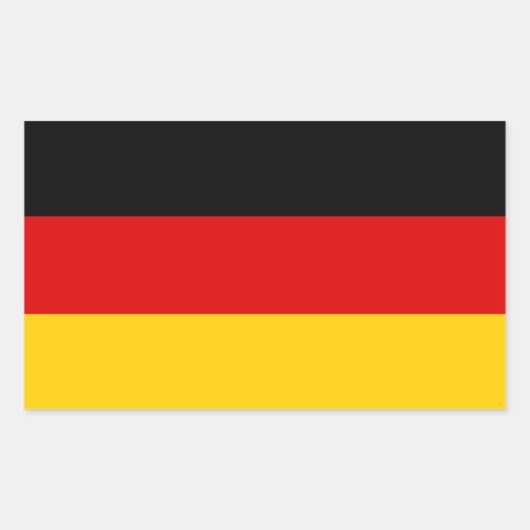 Deutschland Flaggenaufkleber Rechteckiger Aufkleber (Vorderseite)