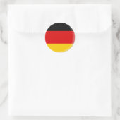 Deutschland Flaggenaufkleber Runder Aufkleber (Tasche)