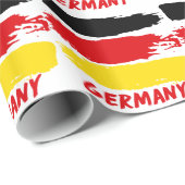 Deutschland-Flaggendesigns Geschenkpapier (Rolleneckpunkt)