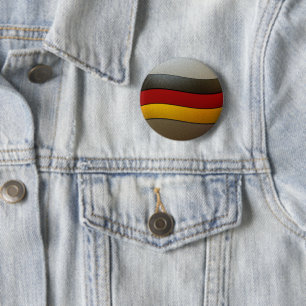 Deutschland - Flaggenfarben-Chrome von Shirley Tay Button