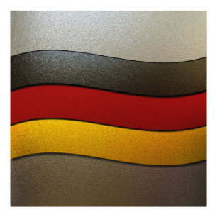 Deutschland - Flaggenfarben-Chrome von Shirley Tay Fotodruck