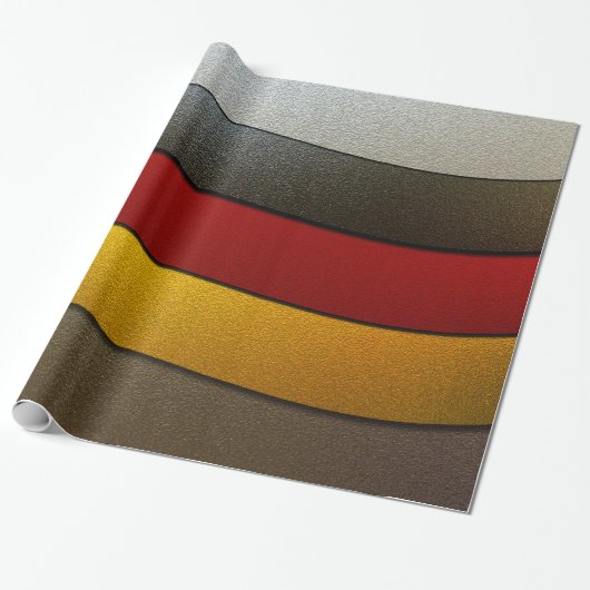 Deutschland - Flaggenfarben-Chrome von Shirley Tay Geschenkpapier (Ungerollt)