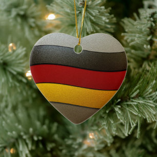Deutschland - Flaggenfarben-Chrome von Shirley Tay Keramikornament