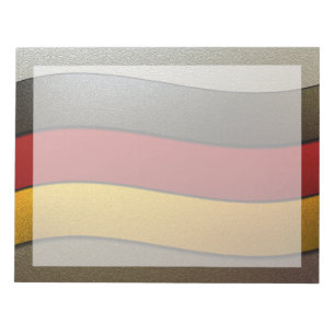 Deutschland - Flaggenfarben-Chrome von Shirley Tay Notizblock