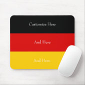 Deutschland Flaggenfarben Schwarzes Gold Personali Mousepad (Mit Mouse)