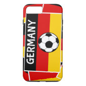 Deutschland Flaggenfußball Case-Mate iPhone Hülle (Rückseite)