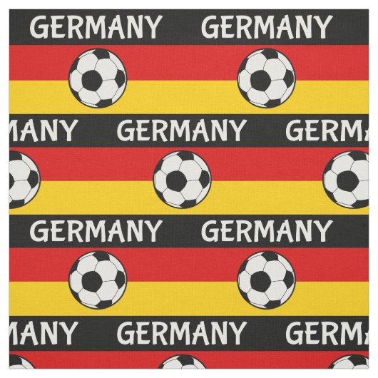 Deutschland Flaggenfußball Stoff (Muster)