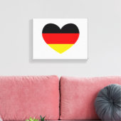 Deutschland Flaggenherz Leinwanddruck (Insitu (Wohnzimmer))