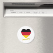 Deutschland Flaggenherz Magnet (In Situ (Geschirrspüler))