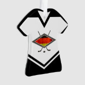 Deutschland Flaggenhockey-Logo, Name & Nummer Jers Ornament (Vorderseite)