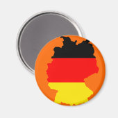 Deutschland-Flaggenkarte Magnet (Vorderseite/Rückseite)