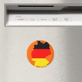 Deutschland-Flaggenkarte Magnet (In Situ (Geschirrspüler))