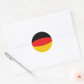Deutschland Flaggenkennzeichnung Runder Aufkleber (Umschlag)
