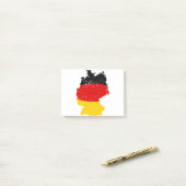 Deutschland Flaggenländerform Post-it Klebezettel (Auf Schreibtisch)