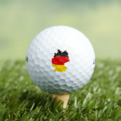 Deutschland Flaggenlandform Golfball (Insitu T-Shirt)