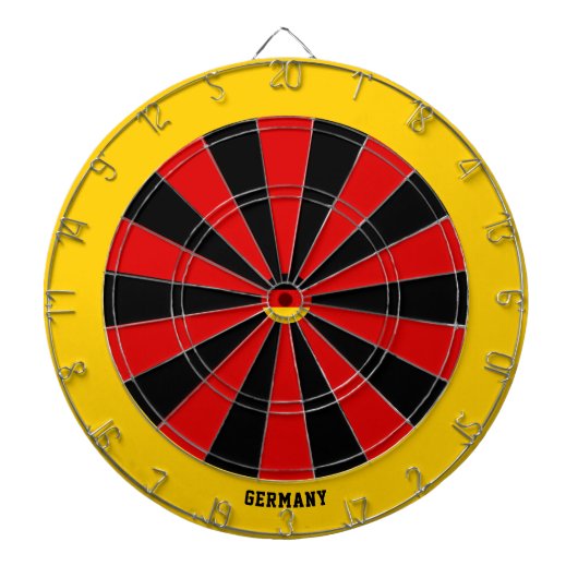 Deutschland Flaggenpatrons Bullseye Dartscheibe (vorne)