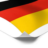 Deutschland Flaggenposter drucken Poster (Ecke)
