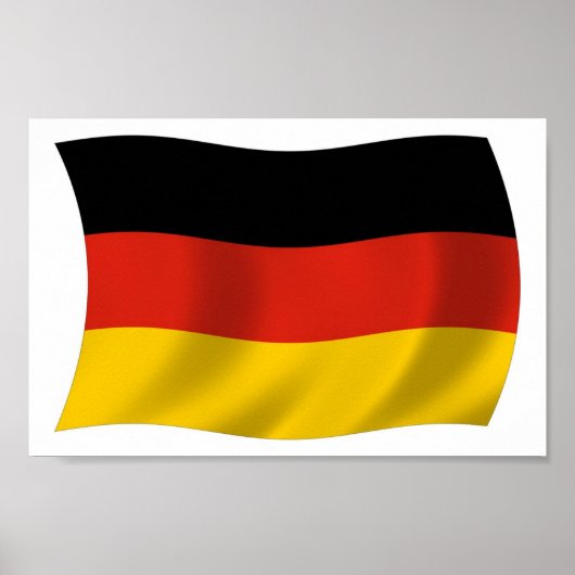 Deutschland Flaggenposter drucken Poster (Vorne)