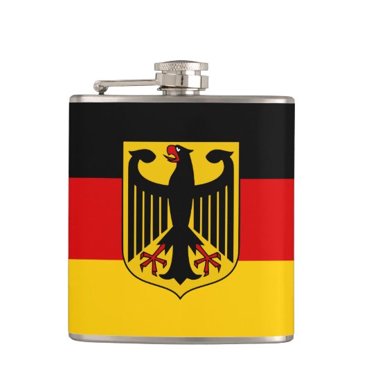 Deutschland - Flaggenqualität Flachmann (Vorderseite)