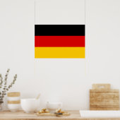 Deutschland - Flaggenqualität Poster (Küche)