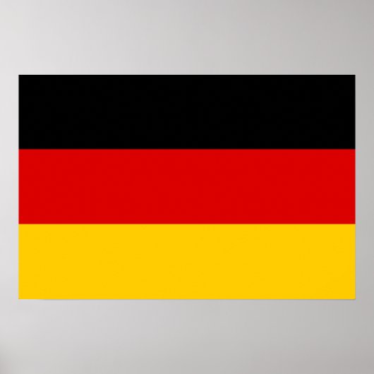 Deutschland - Flaggenqualität Poster (Vorne)
