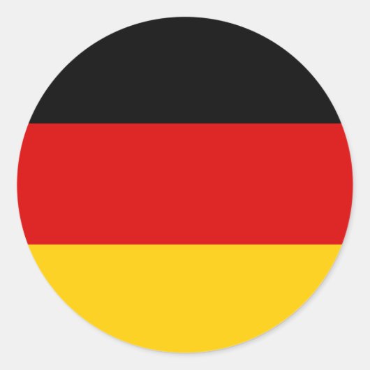 Deutschland - Flaggenqualität Runder Aufkleber (Vorderseite)