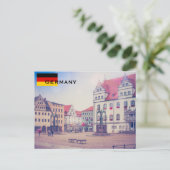 Deutschland Flaggenreisen Tourismus Postkarte (Stehend Vorderseite)