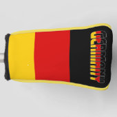 Deutschland Flaggenschlange Großartiger Patriotisc Golf Headcover (Vorderseite)
