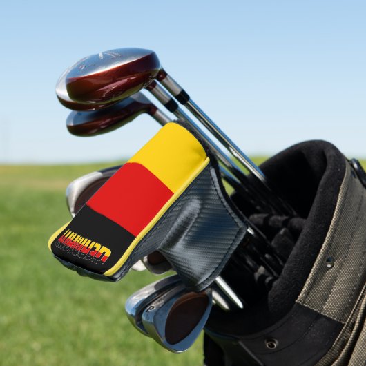 Deutschland Flaggenschlange Großartiger Patriotisc Golf Headcover (In Situ)
