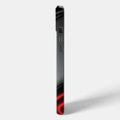 Deutschland Flaggenseidenstruktur Case-Mate iPhone Hülle (Rückseite / Links)