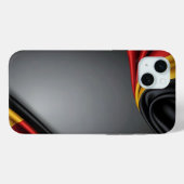 Deutschland Flaggenseidenstruktur Case-Mate iPhone Hülle (Rückseite (Horizontal))