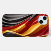 Deutschland Flaggenseidenstruktur Case-Mate iPhone Hülle (Rückseite (Horizontal))