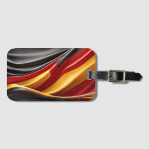 Deutschland Flaggenseidenstruktur Gepäckanhänger