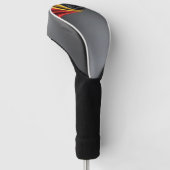 Deutschland Flaggenseidenstruktur Golf Headcover (angewinkelt)