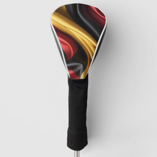 Deutschland Flaggenseidenstruktur Golf Headcover (Vorderseite)