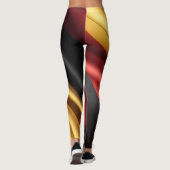 Deutschland Flaggenseidenstruktur Leggings (Rückseite)