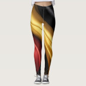 Deutschland Flaggenseidenstruktur Leggings (Vorderseite)