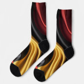 Deutschland Flaggenseidenstruktur Socken (Linkes Detail)