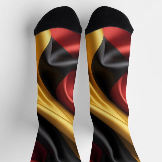 Deutschland Flaggenseidenstruktur Socken (Oben)