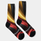 Deutschland Flaggenseidenstruktur Socken (Rechts)
