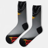 Deutschland Flaggenseidenstruktur Socken (Linkes Detail)