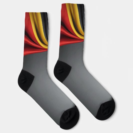 Deutschland Flaggenseidenstruktur Socken (Rechts)