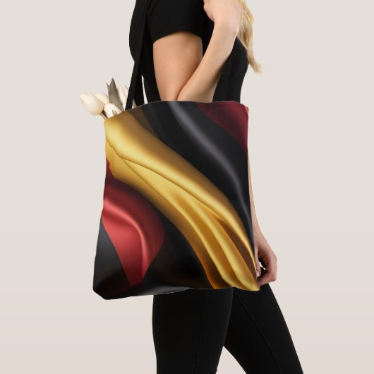 Deutschland Flaggenseidenstruktur Tasche (Von Nahem)
